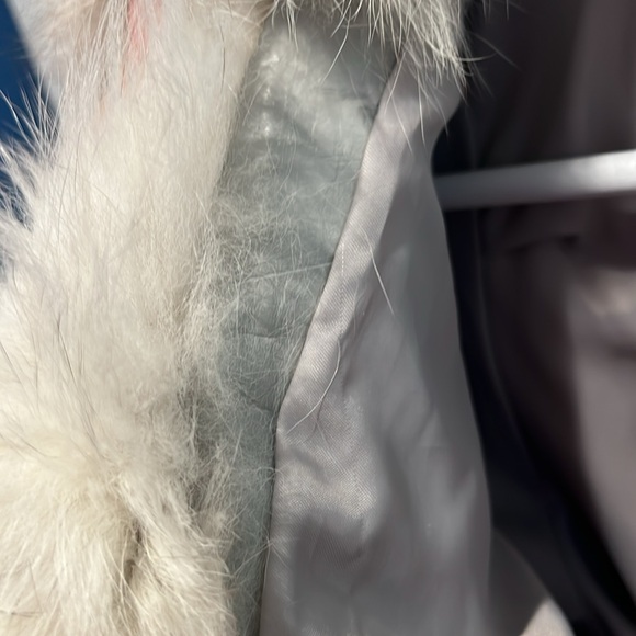 Saga Fox Fur Wite Gray Medium - Picture 4 of 11